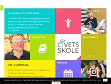 Tablet Screenshot of livetsskole.dk